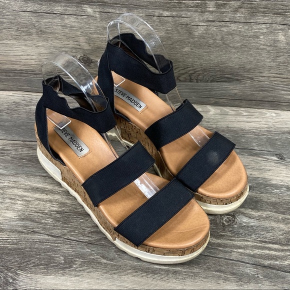 Steve Madden Shoes - Steve Madden Bandi Platform Wedge Sandals